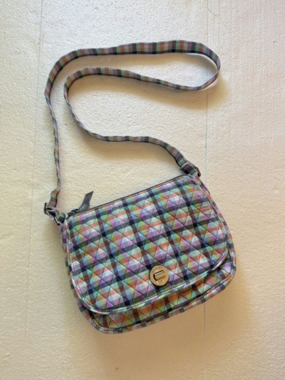Vera Bradley Gingham Plaid Crossbody Bag
